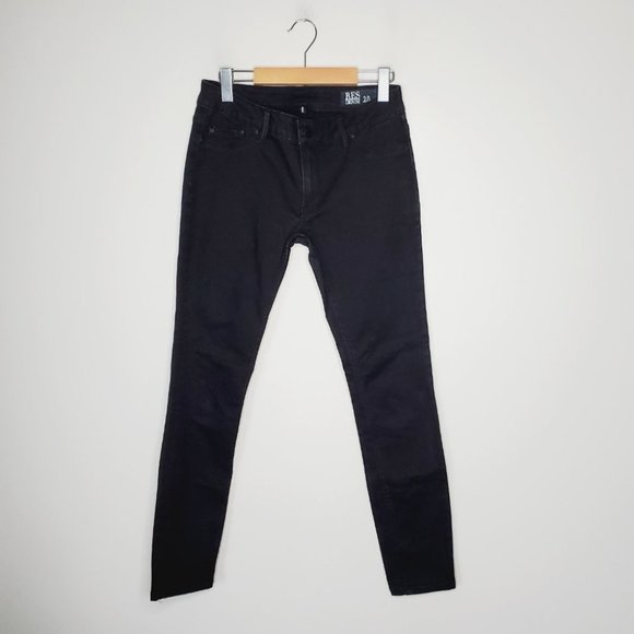 Revolve Res Denim Trash Queen Skinny Mid  Rise Black 28 - Picture 3 of 13
